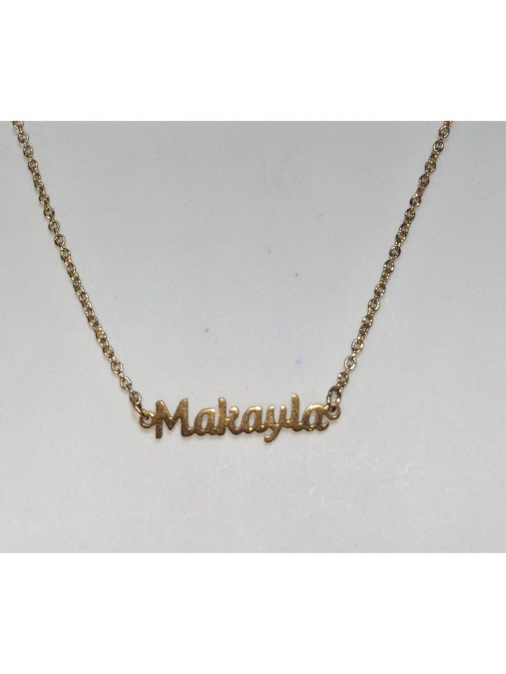 Marina De Buchi Gold Makayla Name Necklace Personalized Script Minimalist